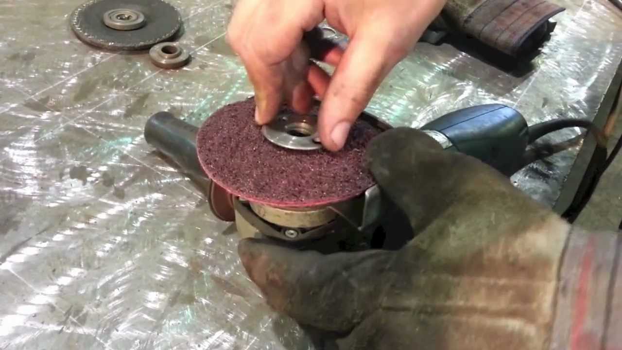 How to Use Surface Conditioning Disc to Blend Surface Scratches on Stainless Steel