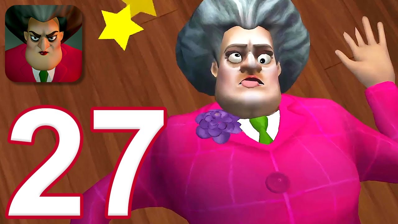 Scary Teacher 3D - Gameplay Walkthrough Part 27 - 4 New Levels (iOS, Android)