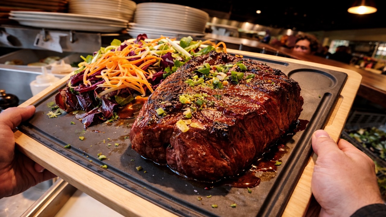 POV: No Filters. Just Service. | Steak on the Grill in a Real Restaurant Kitchen 🔥