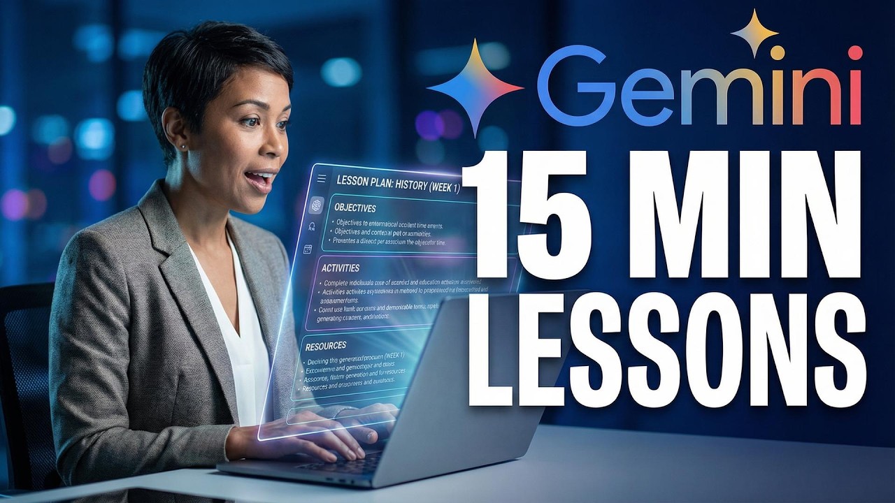 How to Automate Lesson Planning with AI in 15 Minutes Gemini Advanced Workflow