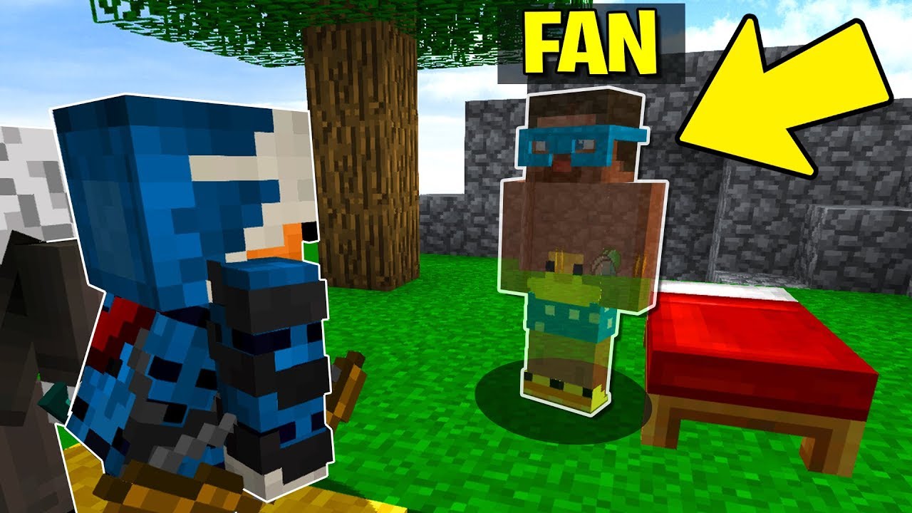 COMBATTIAMO CONTRO UN FAN INVISIBILE NELLE BEDWARS - Minecraft ITA