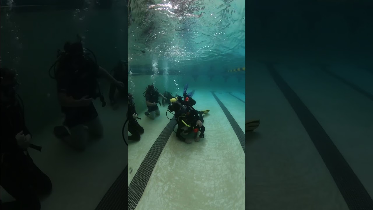 Diver Stress & Rescue Training - Early practice in the shallows. #scuba #summer #scubadiving