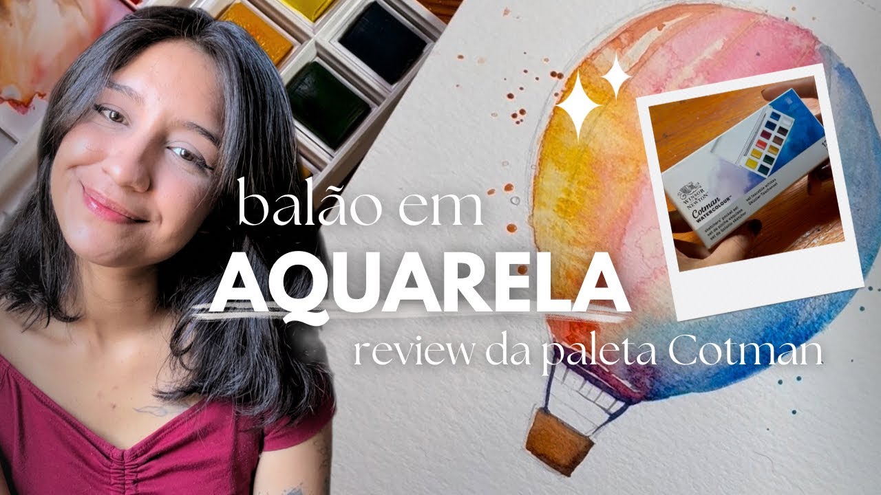 Como PINTAR um balão em AQUARELA - Lena Mao [AQUARELA P/ INICIANTES] 