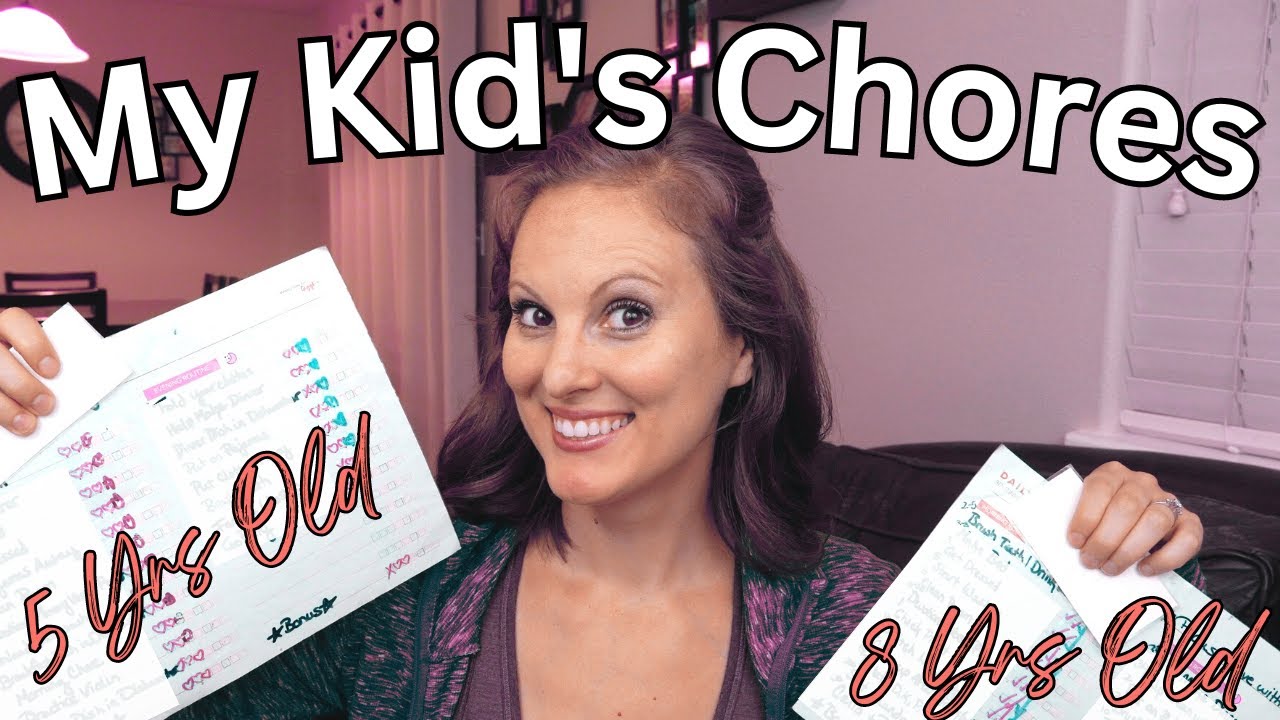 Revealing my 5 & 8 Year Olds' Updated Chore Checklists | My Kids' Morning & Evening Routines