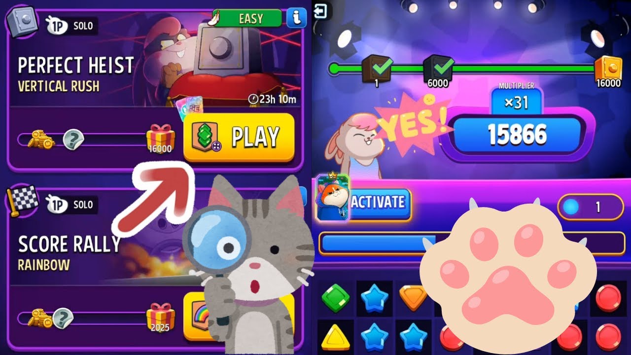 Match Masters, ⟪Mixy Meow⟫ Solo Challenge ~Vertical Rush #Mixy #Meow #Match #Masters