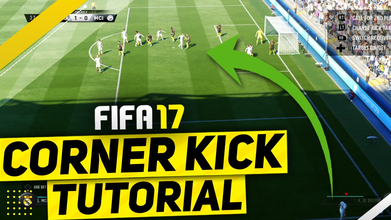 FIFA 17 CORNER KICK TUTORIAL / BEST TRICK ON HOW TO SCORE CORNER KICKS / NEW TECHNIQUE