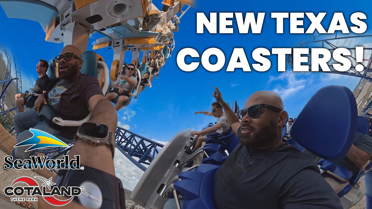 Riding Texas' NEW Roller Coasters at COTALAND & SeaWorld San Antonio! | Vlog 3/4/26
