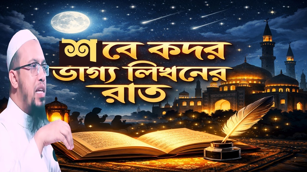 শবে কদর ভাগ্য লিখনের রাত । Ahmadullah prosno uttor