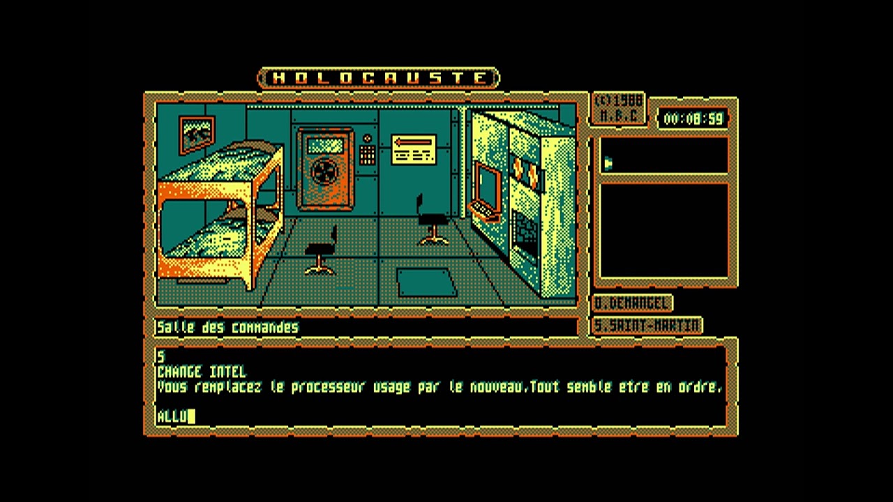 Holocauste - Amstrad CPC - Solution complète