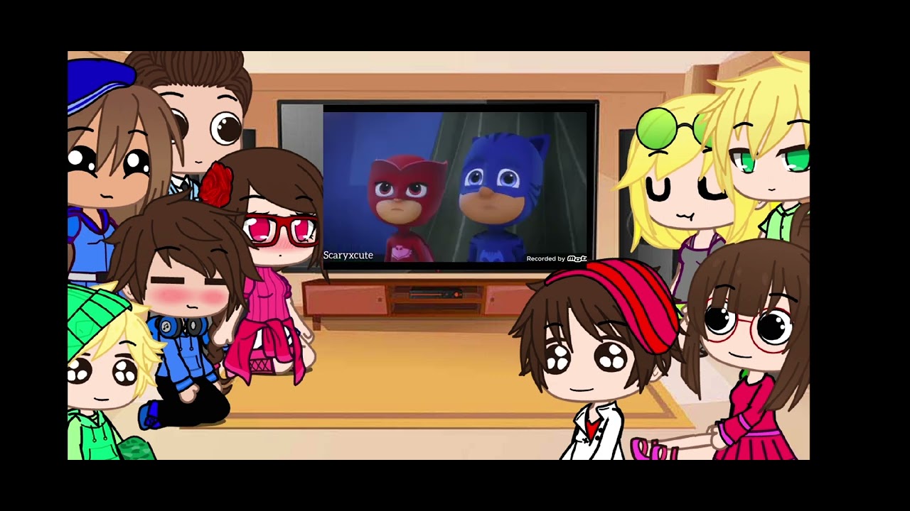 Familia de los Pj mask reaccionan a sus ships❤️💚💙