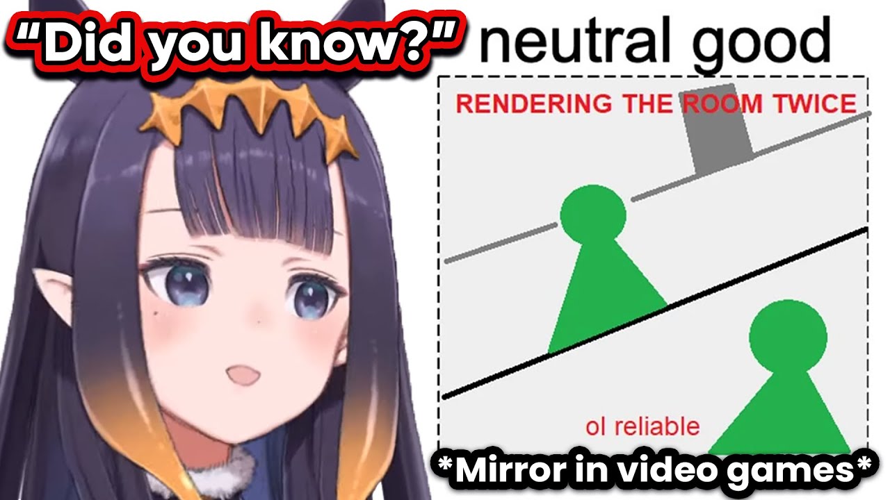 Ina talks about how mirrors work in video games
