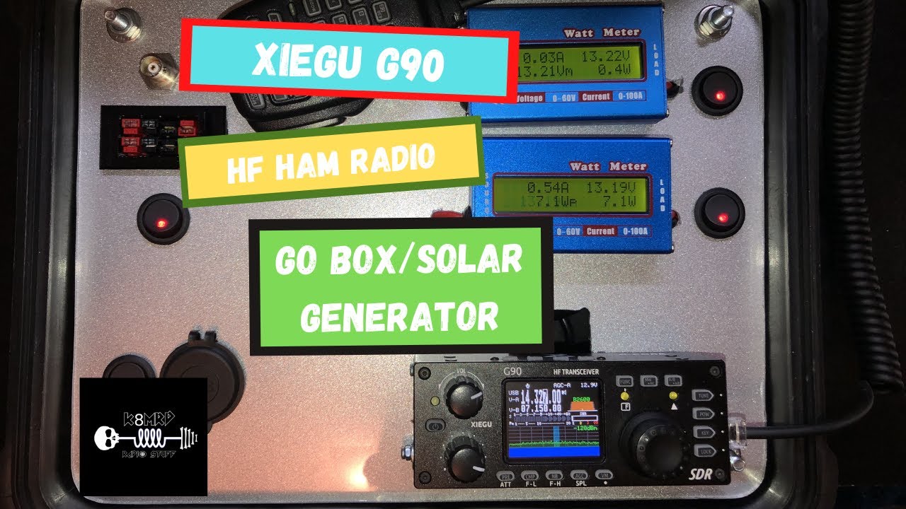 Радиоприставка и солнечный генератор Xiegu G90 Ham Radio Go Box