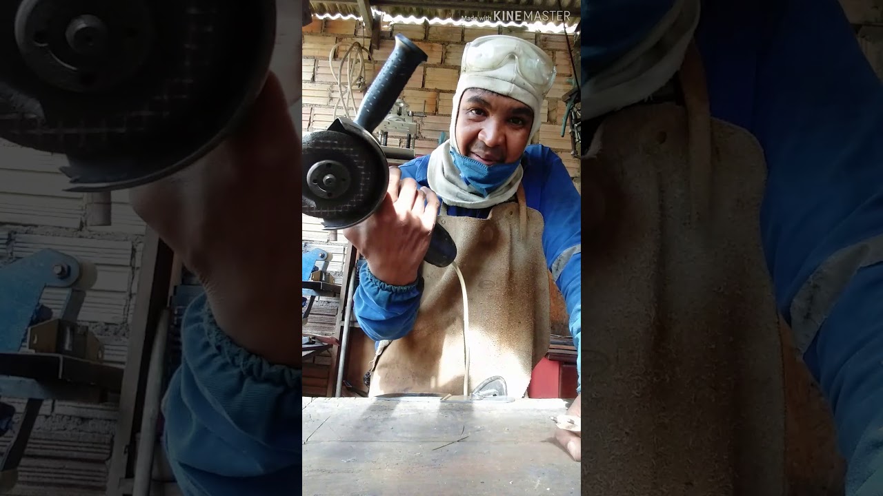 Como fazer uma faca com sabre de moto_serra video 2