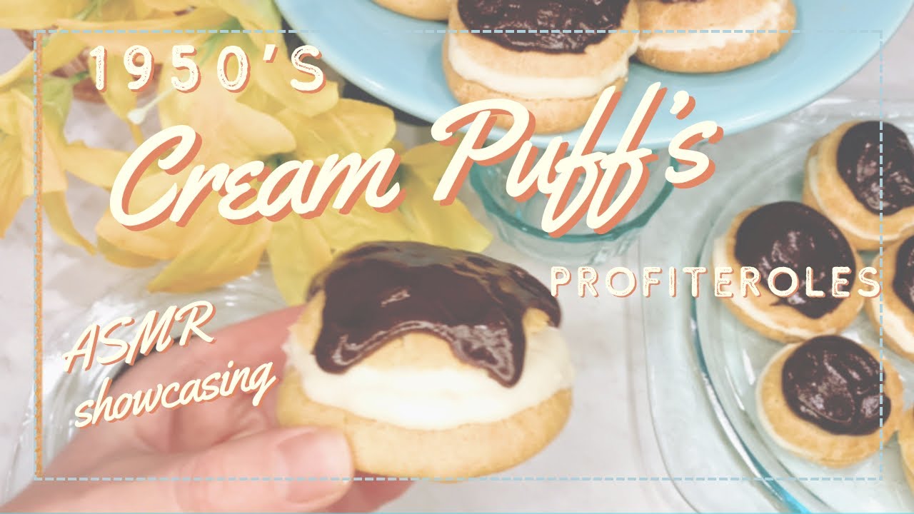 Retro Maple Cream Puffs ✨ 1950s Profiteroles on Depression Glass! Fresh-Milled Magic