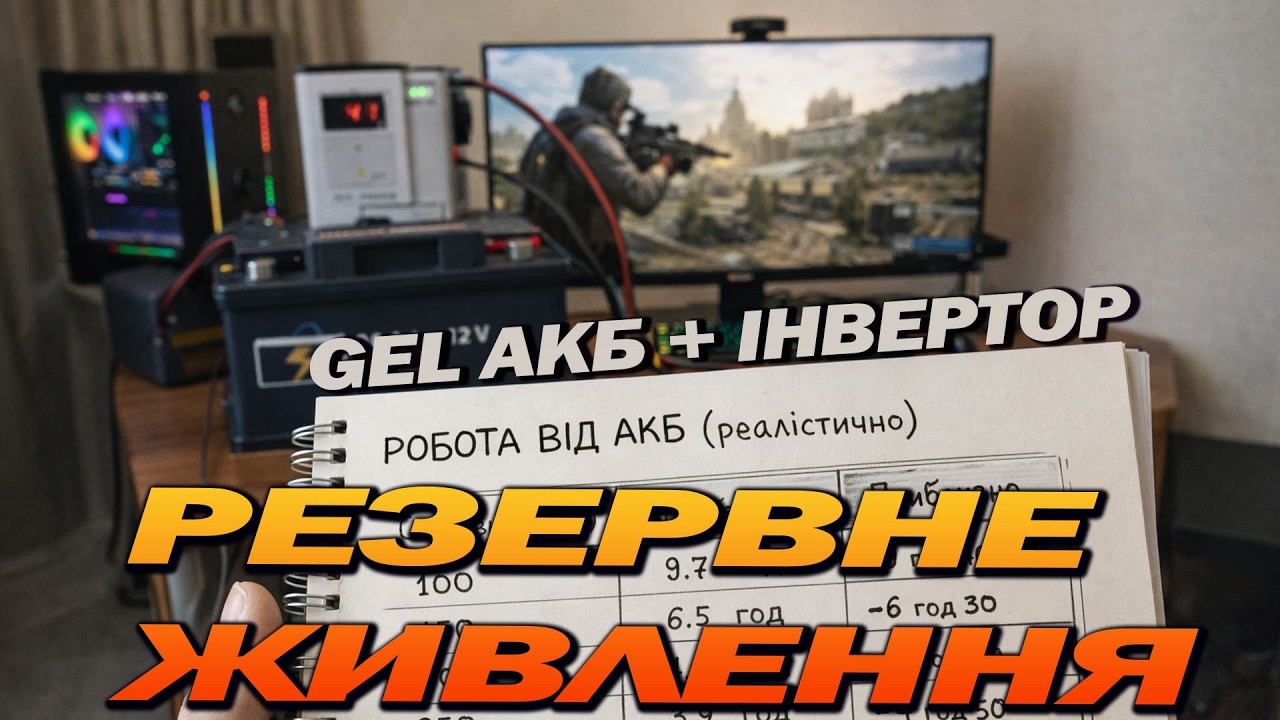 АКБ та Інвертор для квартири. Моя збірка.
