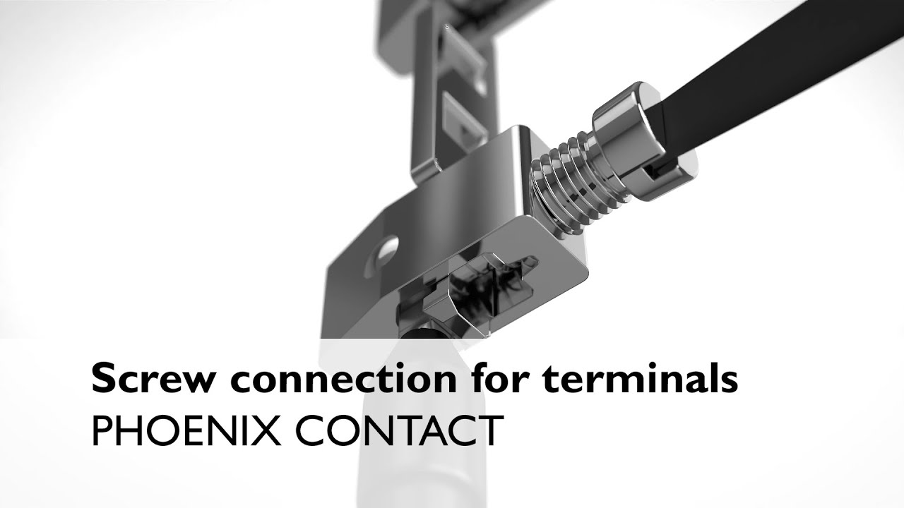 Screw connection for terminal blocks