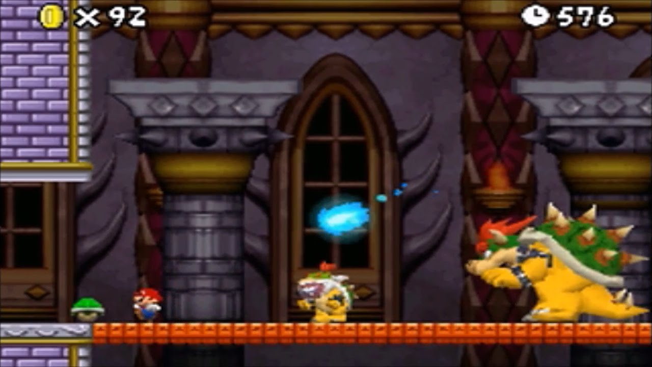 New Super Mario Bros. DS - Final Castle, Final Boss & Ending (Small Mario)