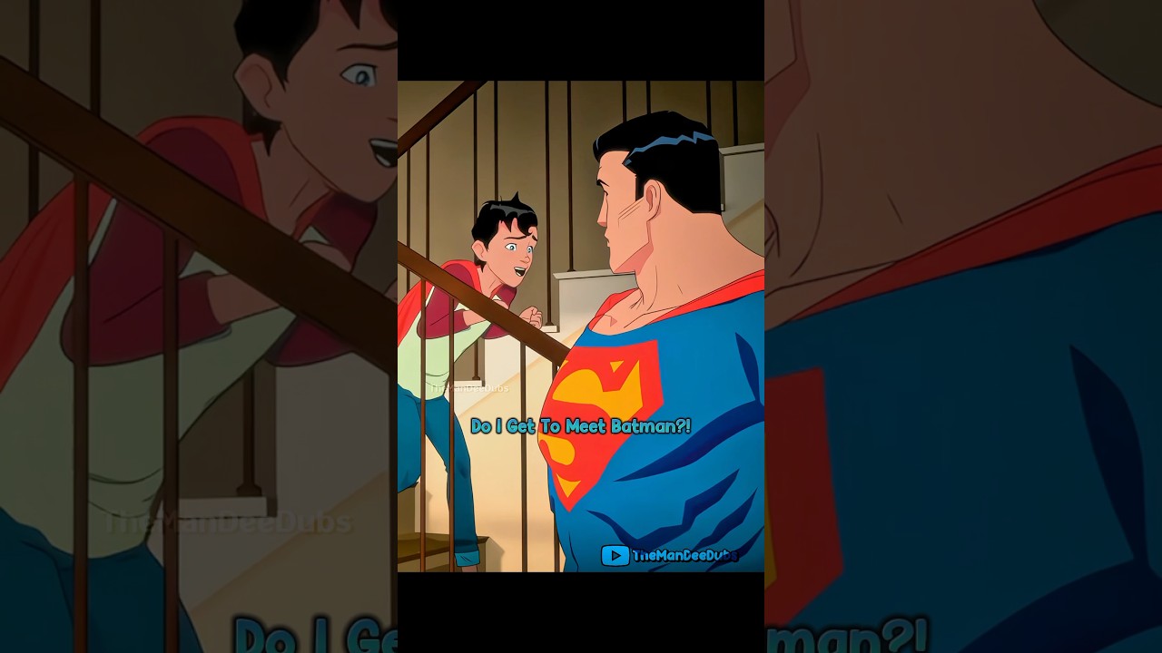 SuperBoy&rsquo;s Favorite Superhero is Batman | #youtubeshorts #explorepage #superman #batman #dccomics