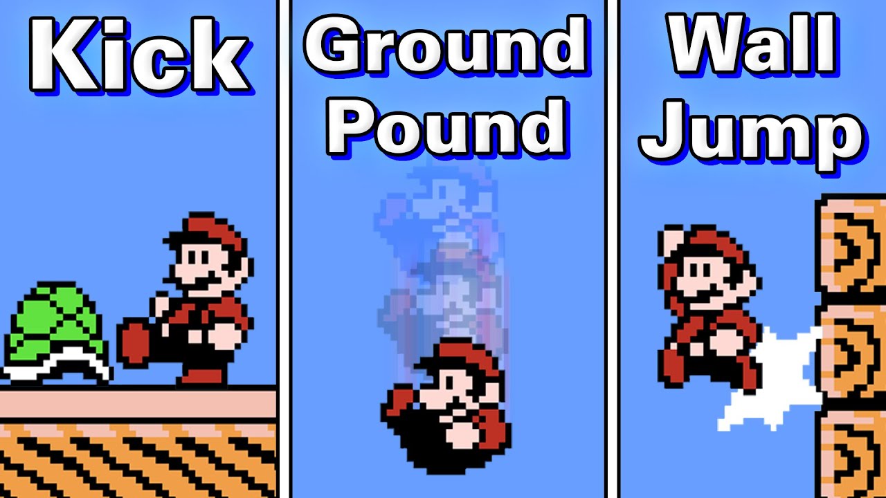 Classic Mario but he's got new moves
