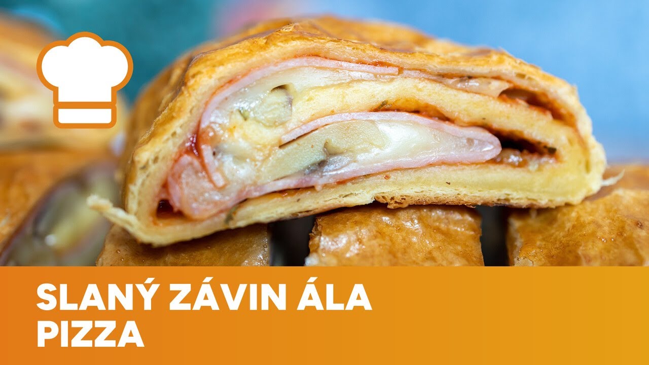 Slaný závin z listového těsta je skvělým rychlým pohoštěním pro přátele i sytou večeří