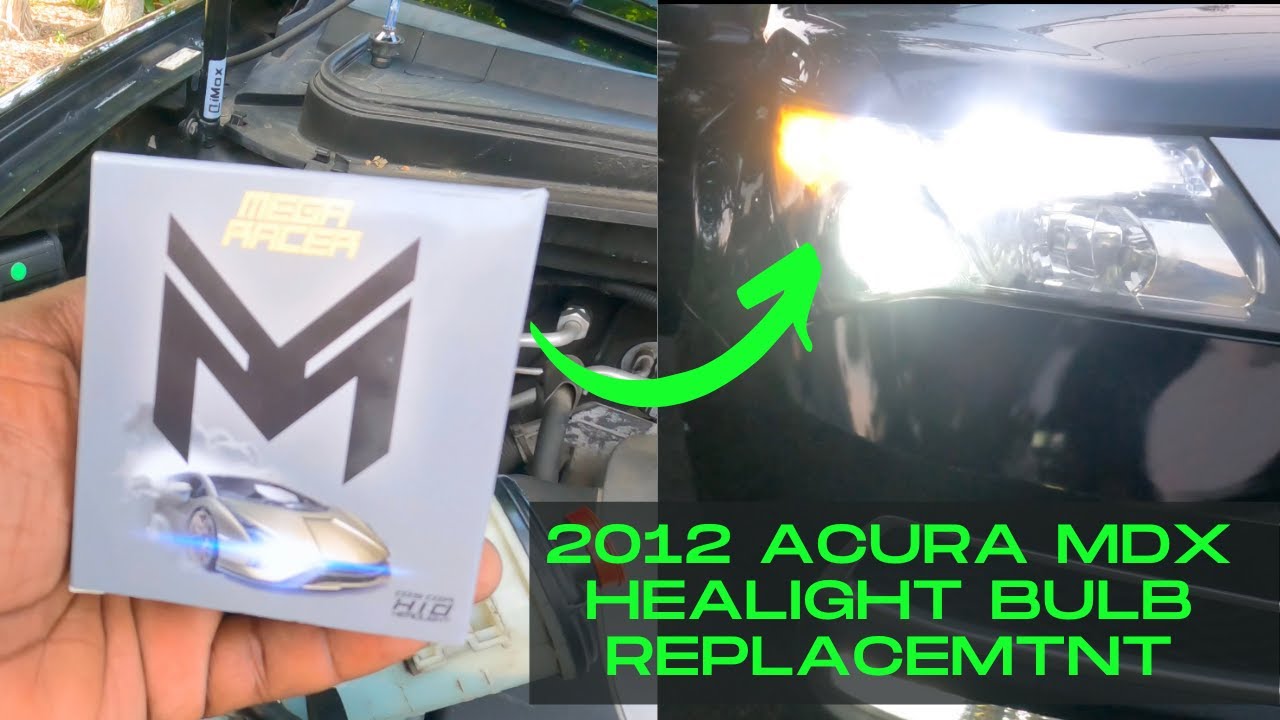 Замена ламп HID в фарах Acura MDX 2012 года