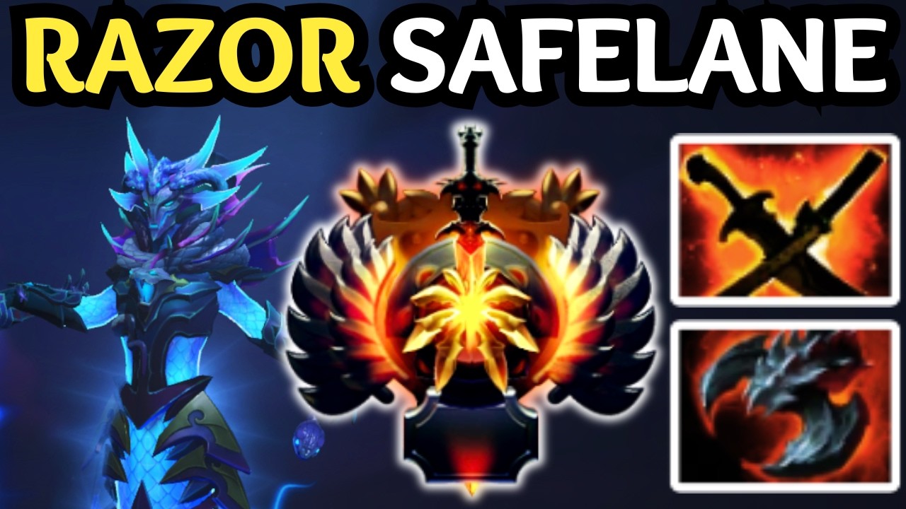 🔥 RAZOR SAFELANE META — STATIC LINK & PLASMA FIELD DOMINATE 🔥 DOTA 2