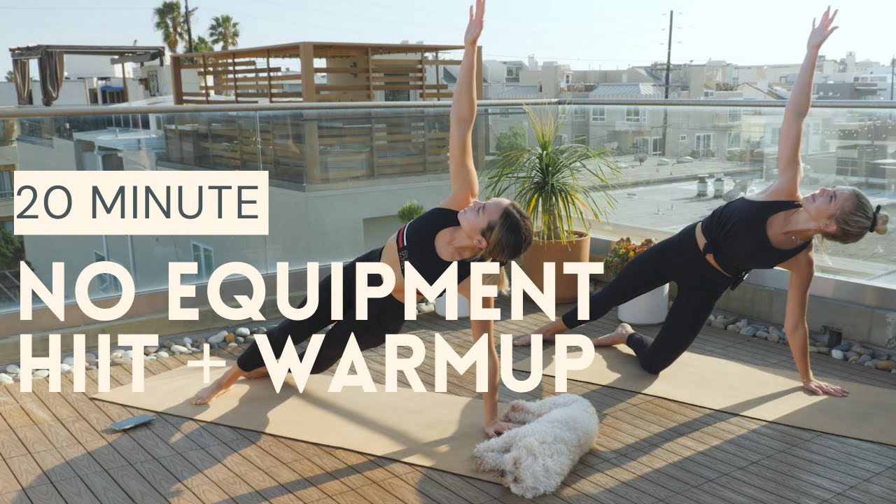 20 MINUTE FULL BODY HIIT - With Modifications, Warmup Included, No Equipment | Dr. LA Thoma Gustin
