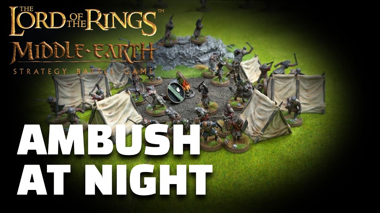 Rohan vs Isengard - Ambush at Night - Lord of the Rings MESBG / KROLM Battle Report / Raport Bitewny