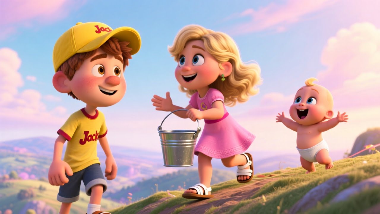 Jack and Jill 🪜💧 | Fun Kids Nursery Song | Playful Learning Rhyme