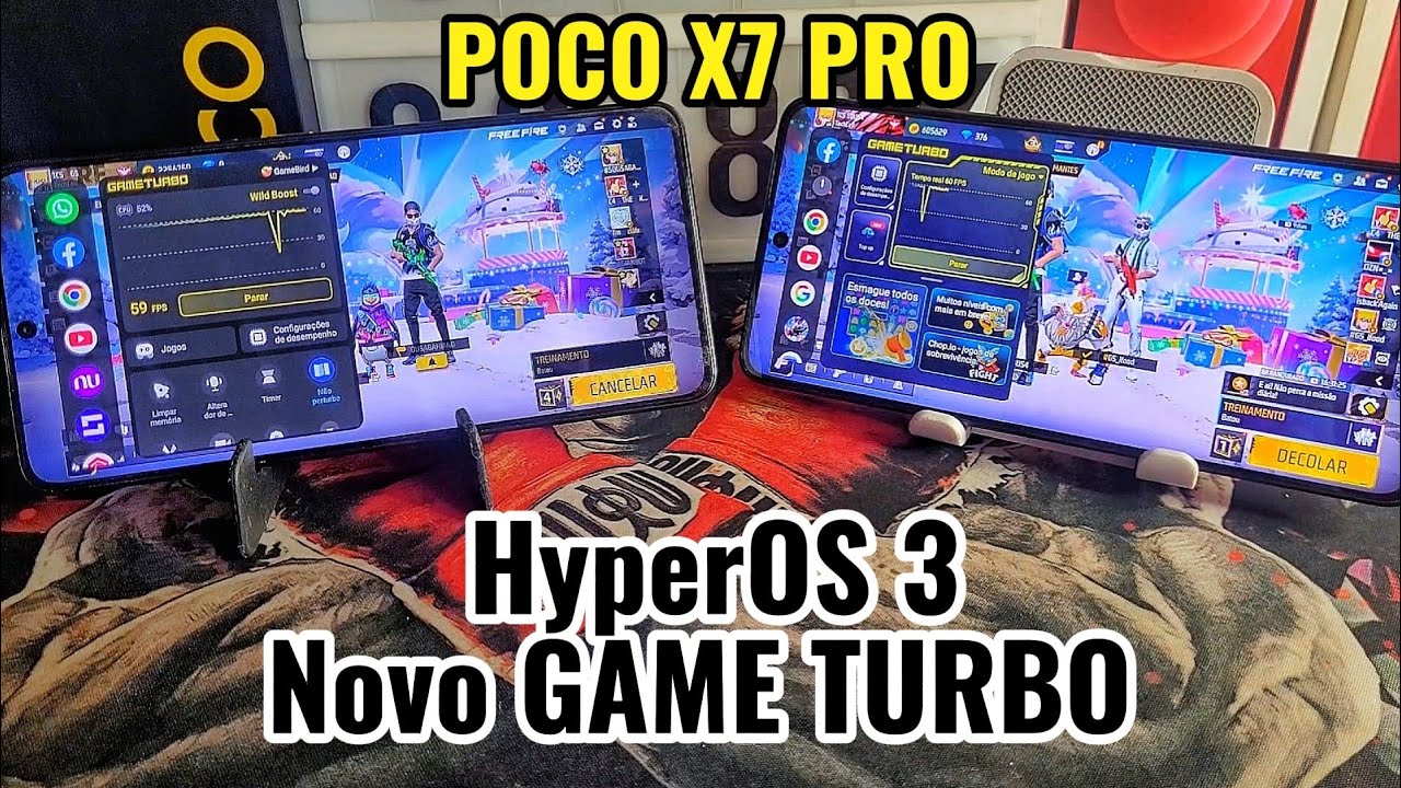 POCO X7 pro HYPEROS 3.0.5! NOVO GAME TURBO vs ANTIGO GAME TUBO!