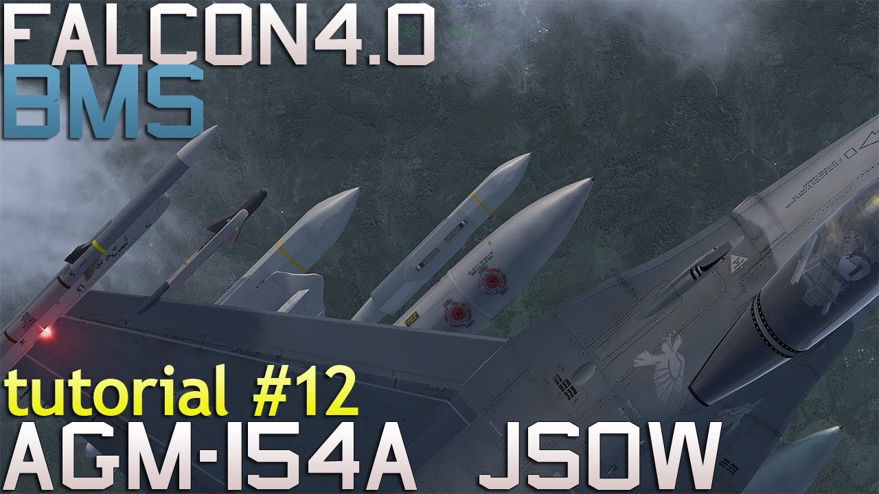 Falcon 4 BMS 4.33 Tutorial 12 AGM-154A JSOW vs 2 mechanised columns