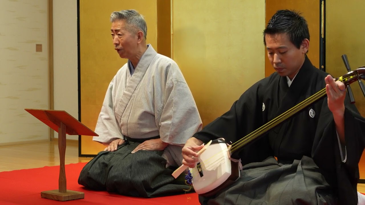 『五条橋』　三味線　鶴澤卯太吉　義太夫５０年記念　野澤松也浄瑠璃おたのしみ会