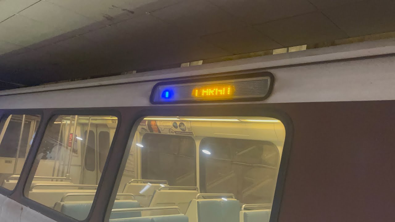 Wmata Metrorail 3000 Series Breda, Blue Line Ride, #3197, Potomac Yard-VT to L’Enfant Plaza