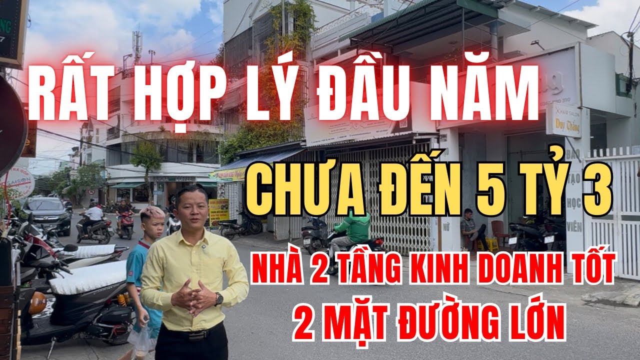 ( Đã Bán ) Giá rẻ chưa đến 5 tỷ 3. Ngôi Nhà 2 mặt đường lớn kinh doanh hiệu quả tại Nha Trang.