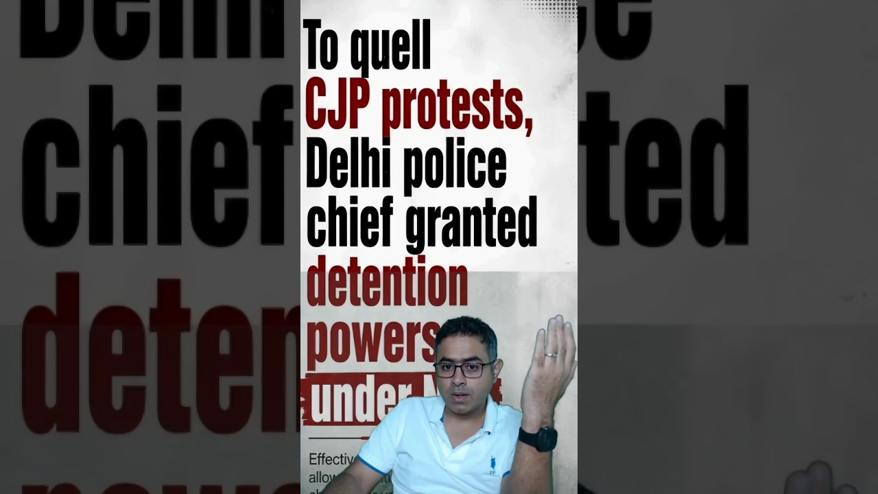Delhi Police Gets NSA Powers! 🚨 | 12 Months Jail Without Charges? 😳 NSA Activated in Delhi  #shorts
