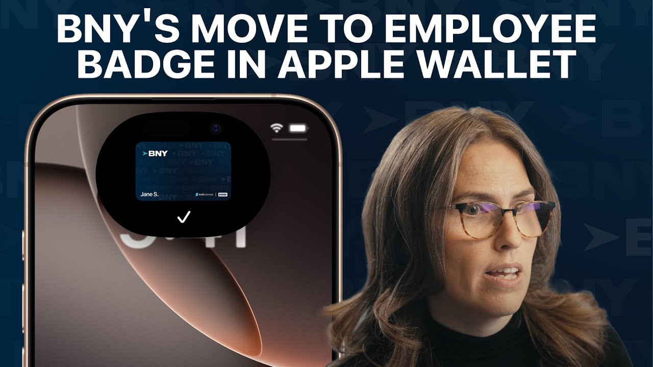 BNY's move to Employee badge in Apple Wallet | BNY x SwiftConnect x HID x Apple | 59 Sec