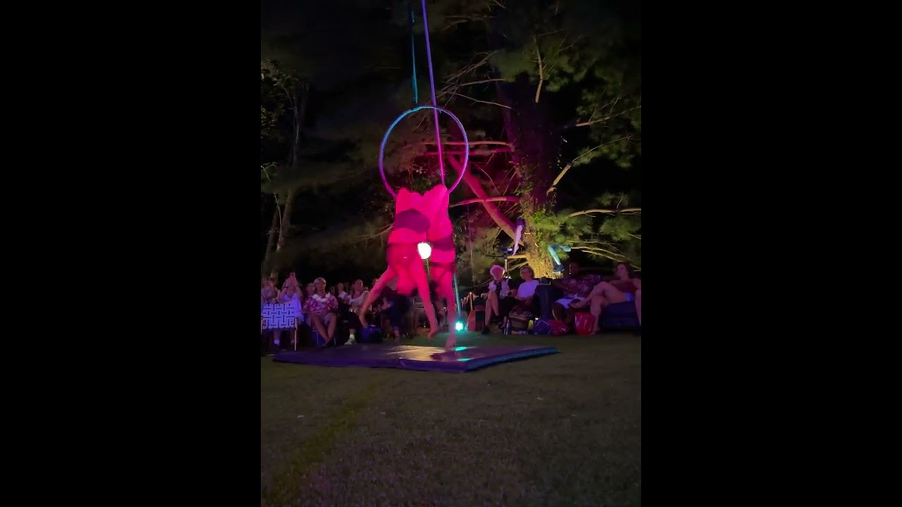 Joan Cooper and Randi Kaltrider duo Lyra hoop performance - Eyes Dont Lie  (Tones & I)