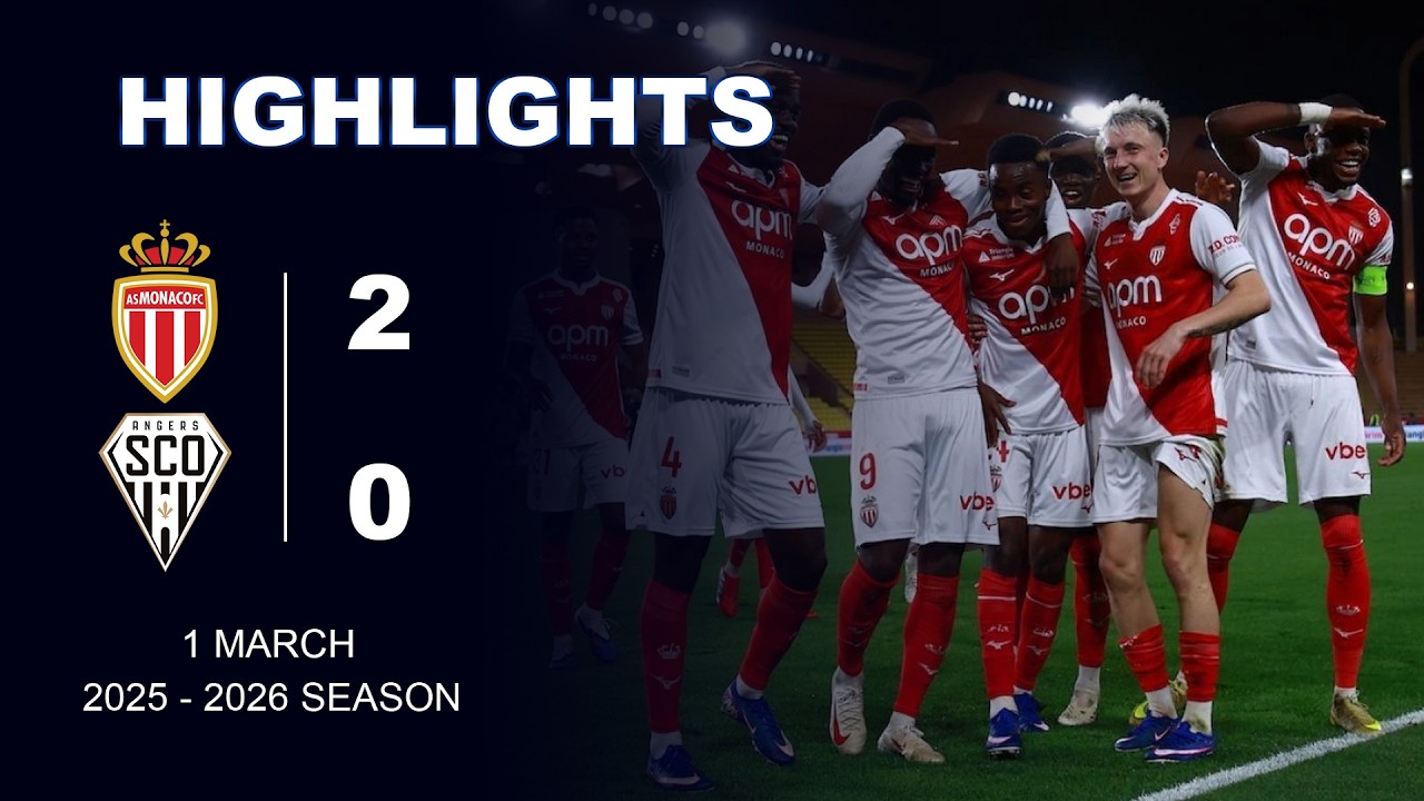 Monaco  2  - 0  Angers [ Full Highlight]