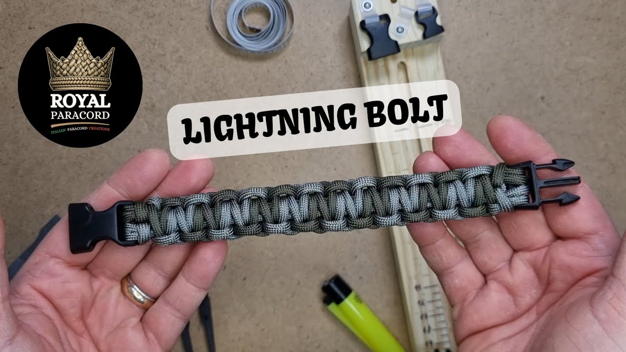 Bracciale Paracord LIGHTNING BOLT Paracord Bracelet Tutorial
