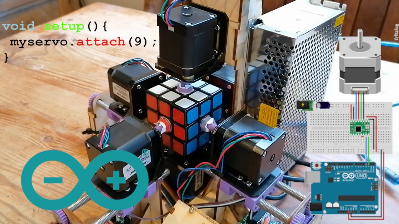 Coding an Arduino to solve a Rubik's Cube | Code explained