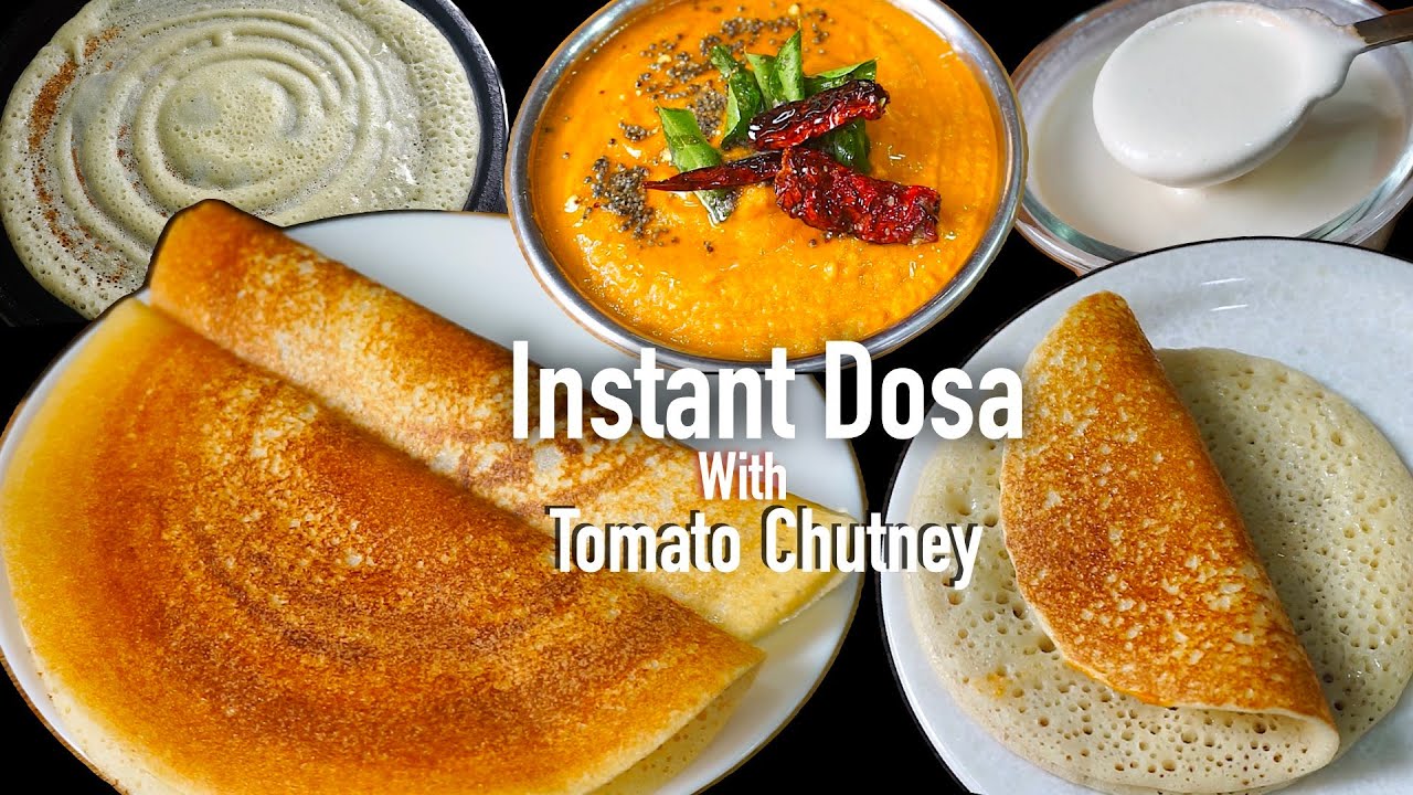Instant dosa | instant rava dosa recipe without fermentation | no soaking no grinding, crispy dosa