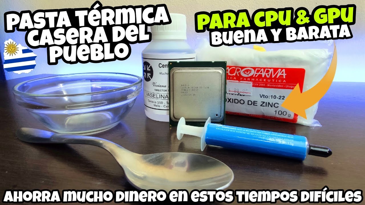 🔥EL SECRETO de la MEJOR PASTA TÉRMICA CASERA! COMO HACER PASTA TÉRMICA DEL PUEBLO! FACIL Y BARATO!
