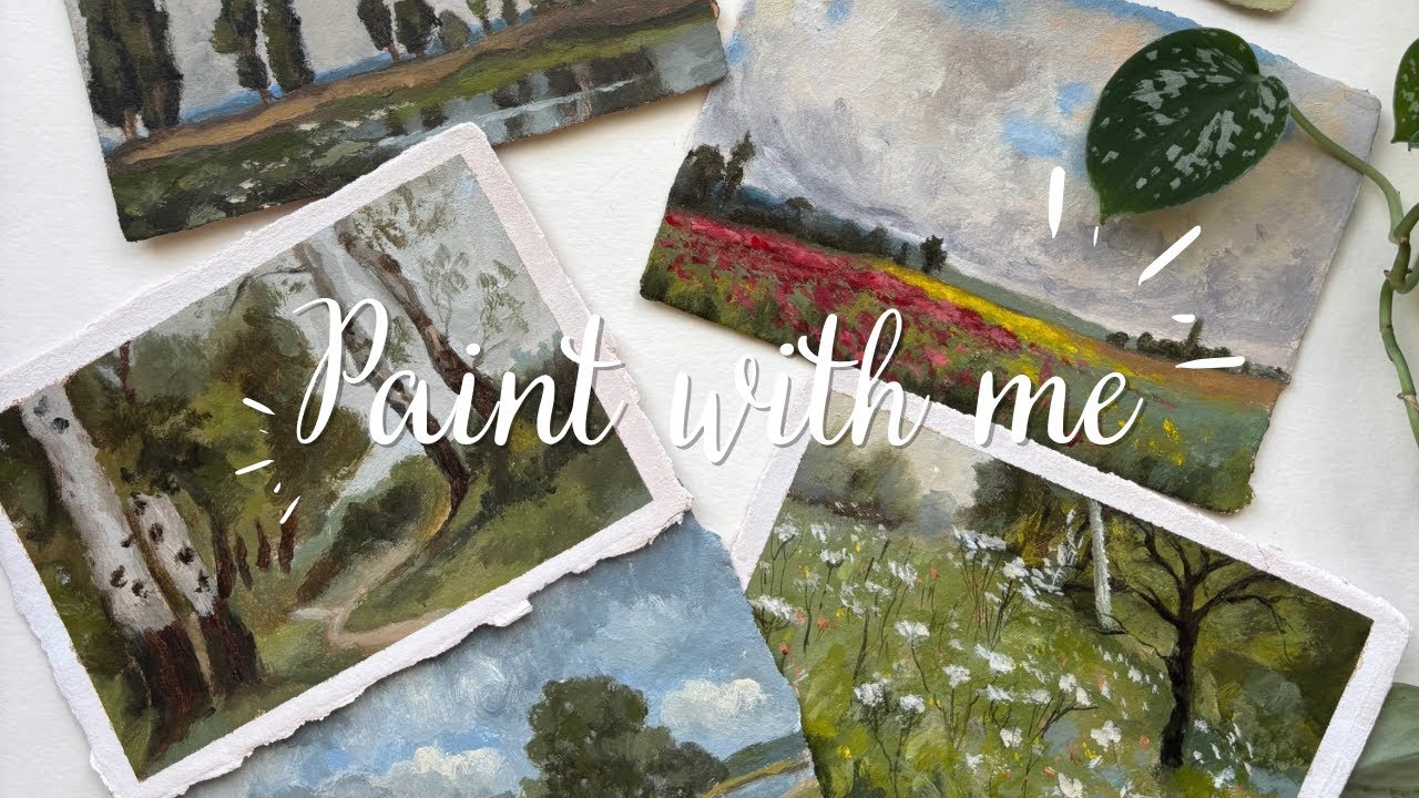 Paint with me | Timelapse | Compilation | Relaxing music
