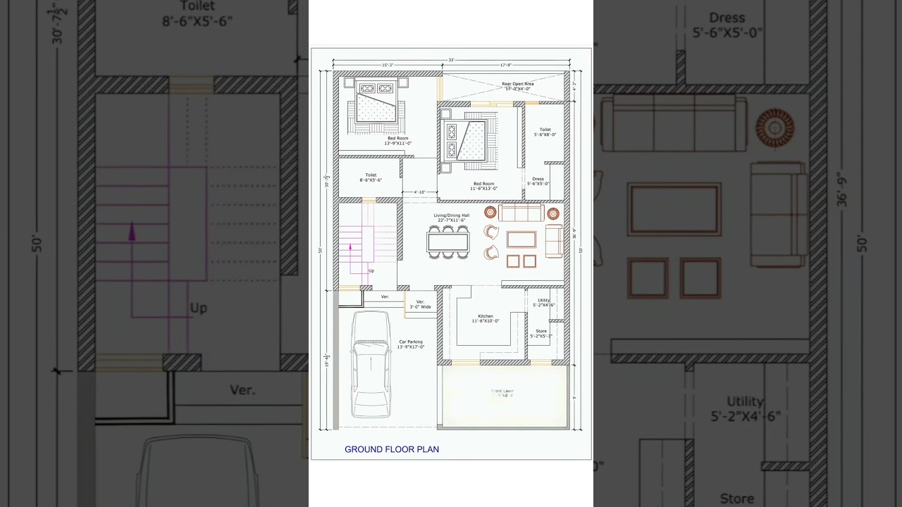 30x50 house plans | 30 by 50 house plan | 30*50 house plan | 1500 sqft house design | home design