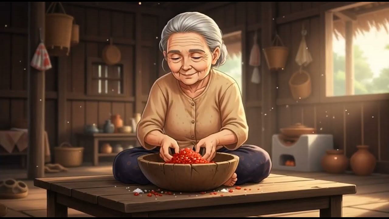 From Garden to Pickle Jar 🌿🥒  Peaceful Khmer Village Cooking  Cozy Anime ASMR