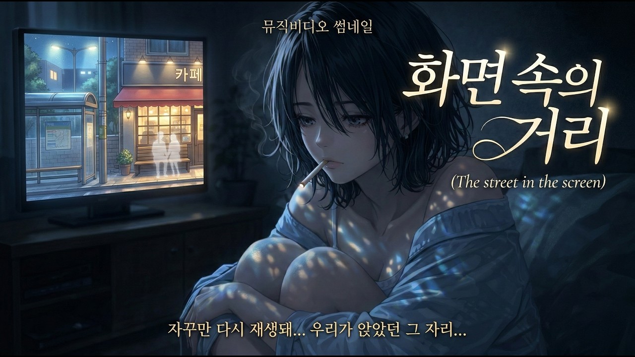 AI MV - 화면속의 거리(The street in the screen - AI Music Video)