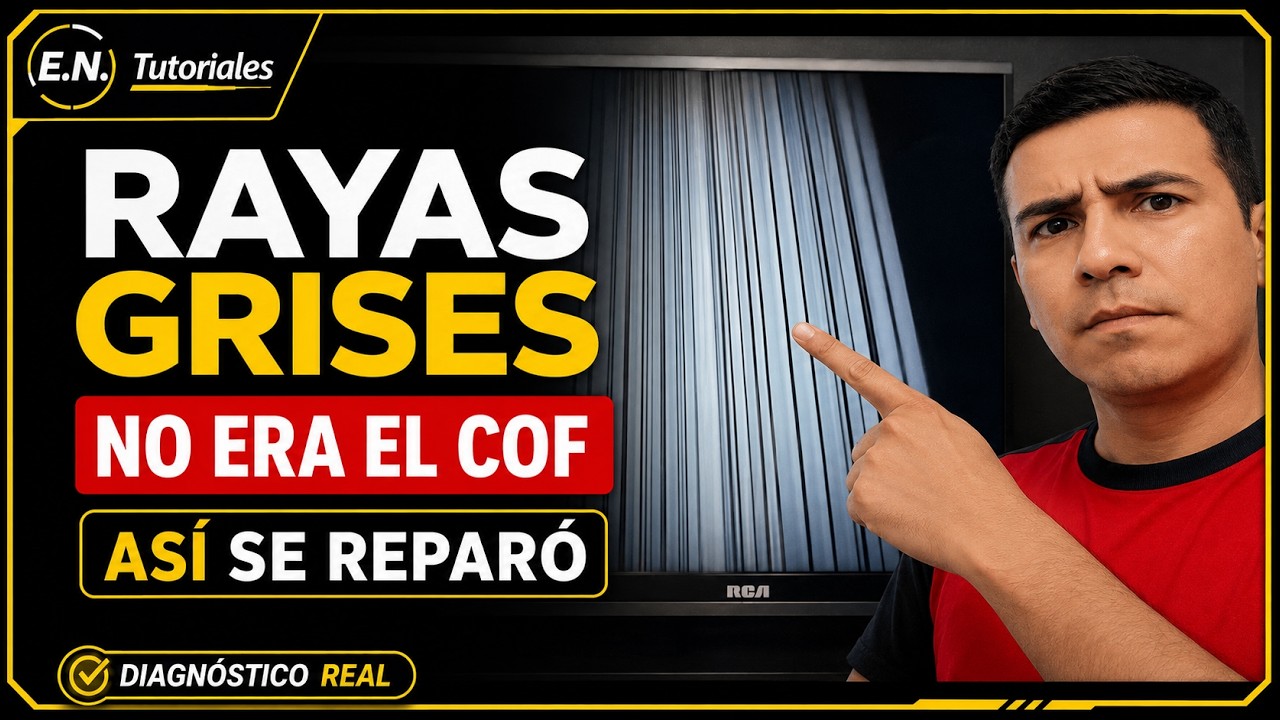 TV RCA con Rayas y Líneas Grises  Diagnóstico REAL y Reparación sin Láser
