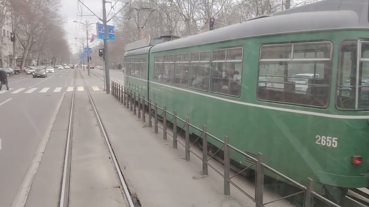 Duewag and tatra trams line12 and 7,Belgrade