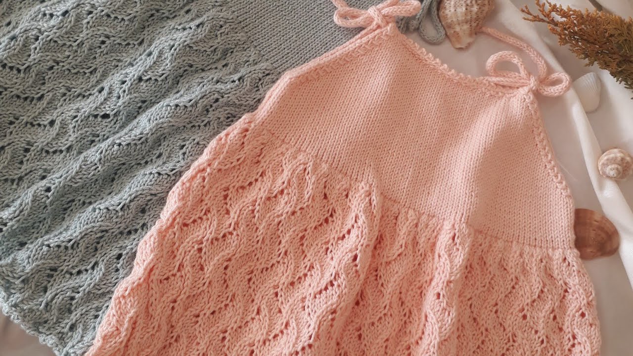 BİLLUR Ajurlu kız bebek elbisesi  #handmade #knittingpattern #babycrochet  #bebekorgusu #bebekorgusu