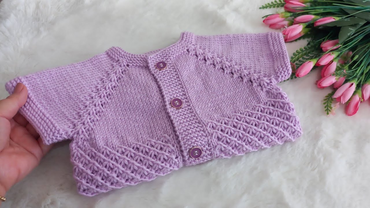 ✅️🍀1 Yaş Yakadan Başlama Bebek Yeleği ✅️🍀Yıldız Örgü Dikişsiz Bebek Yeleği ✅️🍀knitting pattern